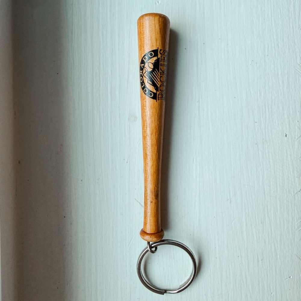 Authentic Vintage Colorado Rockies Baseball Bat Keychain